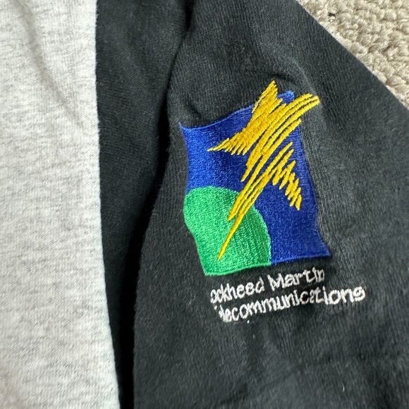 VINTAGE China Star 1 Satalite Shirt Mens L Gray Lockheed Martin Launch Team 90s - Picture 5 of 12